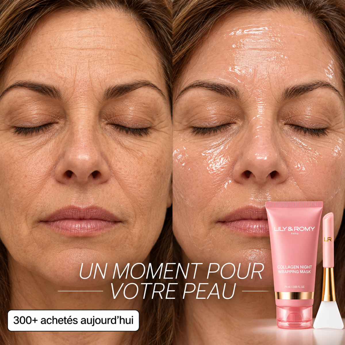 MASQUE DE NUIT ANTI-AGE AU BIO-COLLAGÈNE