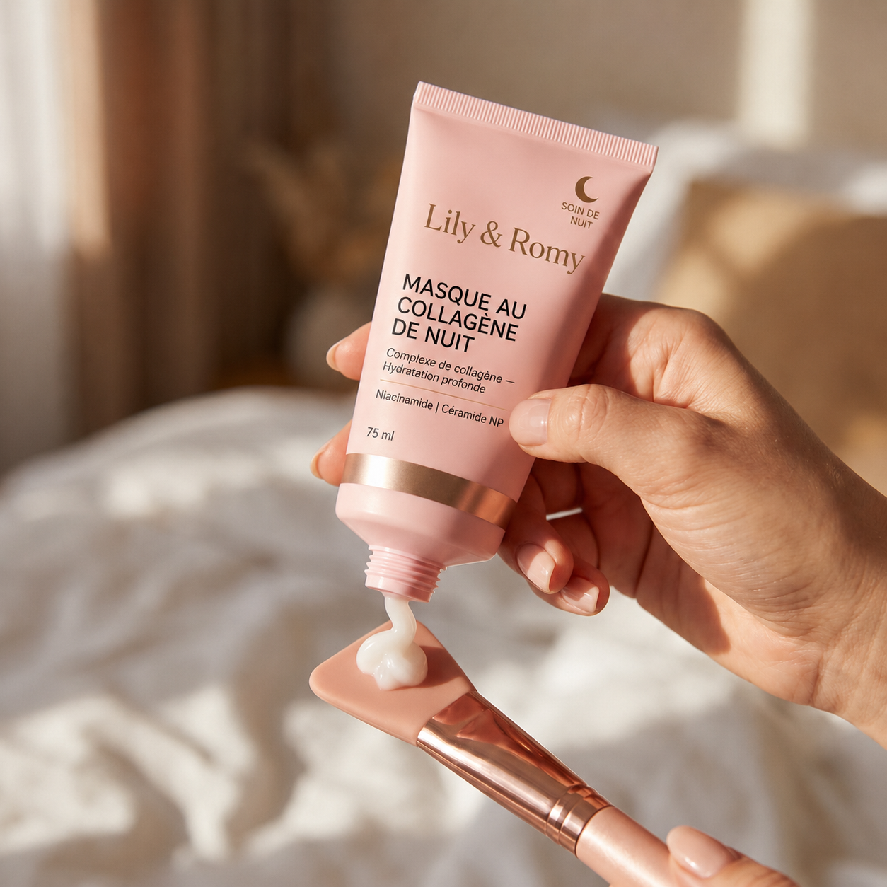 Masque au Collagène de Nuit | 75 ml – Collagène + Niacinamide