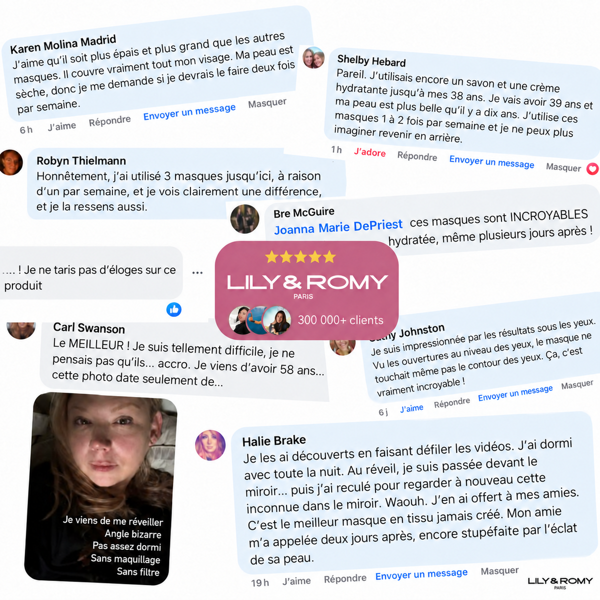 Le masque de Lily — témoignages de clients