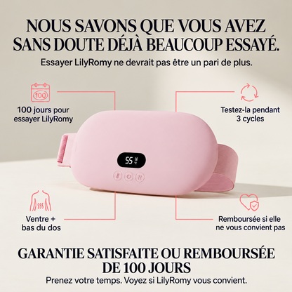 LilyRomy : garantie satisfaite ou remboursée de 100 jours