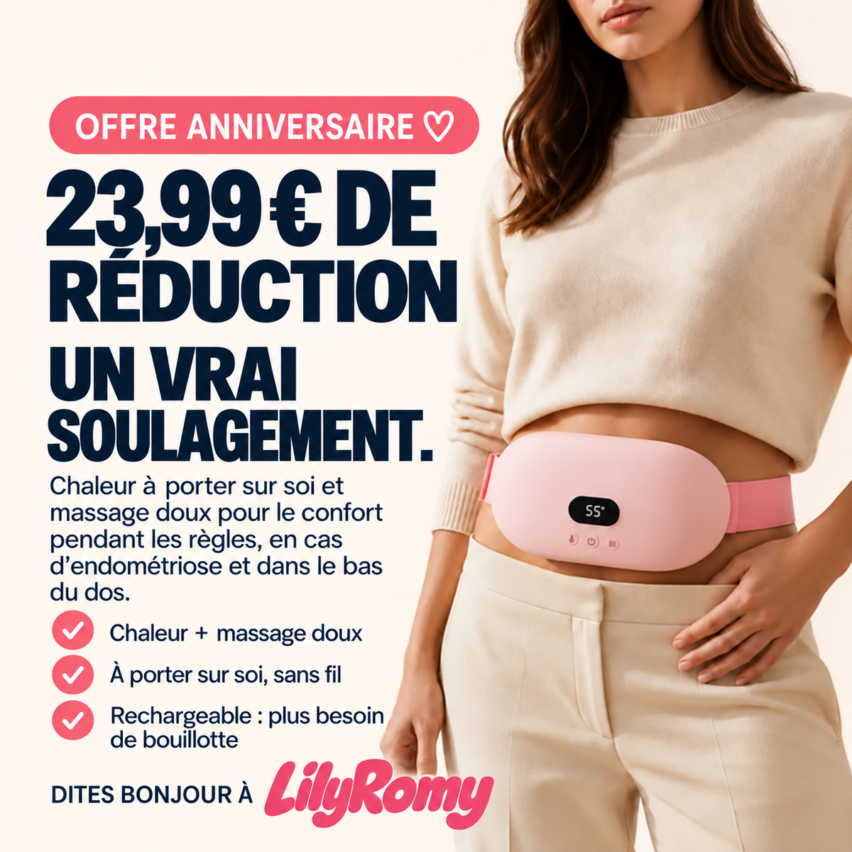 Offre anniversaire LilyRomy : 23,99 € de réduction