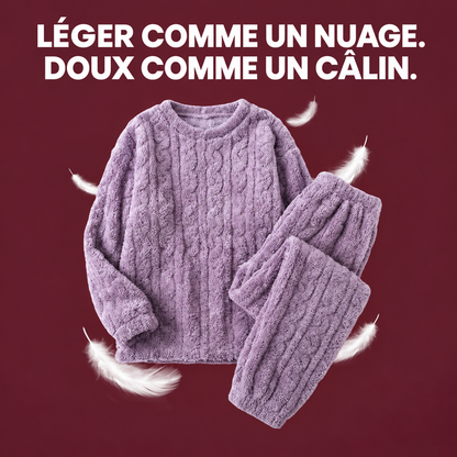 Ensemble Pyjama Cosy lilas — haut et pantalon